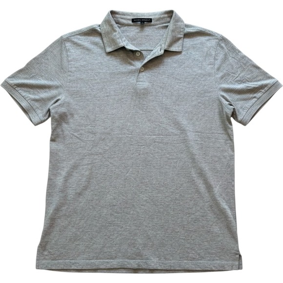 Robert Barakett Other - Robert Barakett Mens Large Gray Red Heather Cotton Modal Short Sleeve Polo Shirt